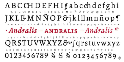 Andralis ND Font Poster 6