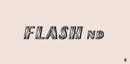 Flash ND Font Poster 1