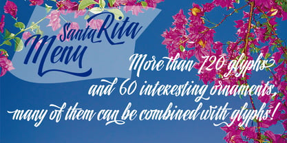 Santa Rita Font Poster 4