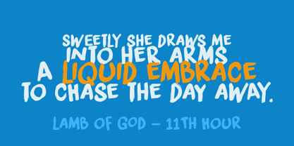 Liquid Embrace Font Poster 2