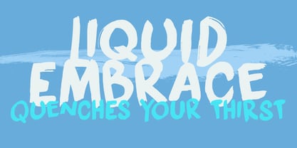 Liquid Embrace Font Poster 5