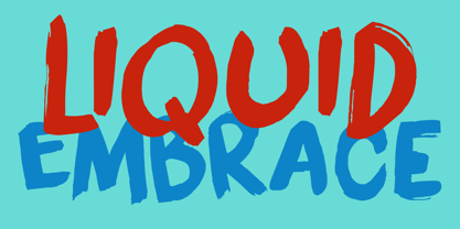 Liquid Embrace Font Poster 1