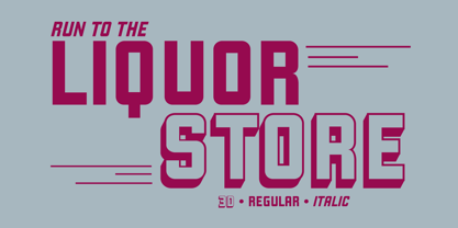 Liquorstore Font Poster 7