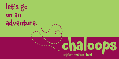 Chaloops Font Poster 5