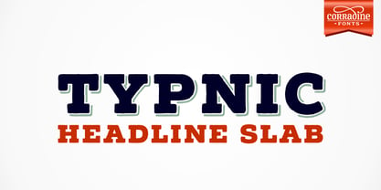 Typnic Headline Slab Fuente Póster 1