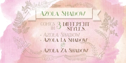 Azola Font Poster 2