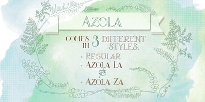 Azola Font Poster 1