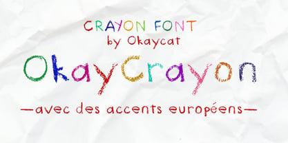 Okay Crayon Font Poster 1