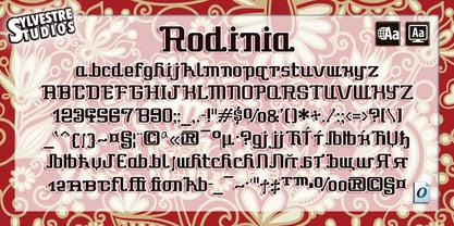 Rodinia Font Poster 1