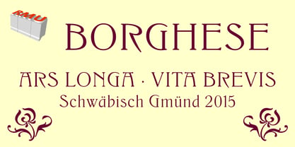 Borghese Font Poster 1