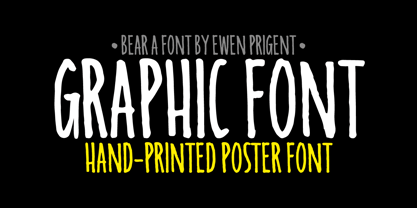 Bear Font Poster 5