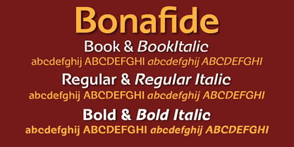 Bonafide Font Poster 2