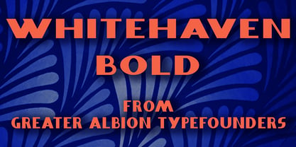 Whitehaven Font Poster 8