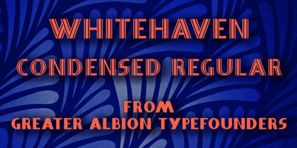 Whitehaven Font Poster 7