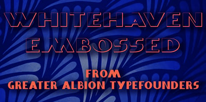 Whitehaven Font Poster 3