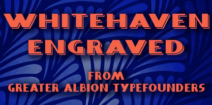 Whitehaven Font Poster 2