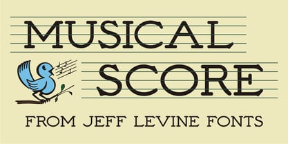 Musical Score JNL Font Poster 1