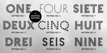 Pattern Font Poster 2