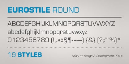 Eurostile Round Font Poster 2