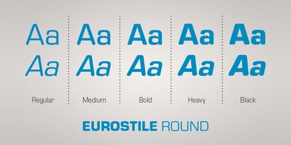 Eurostile Round Font Poster 3