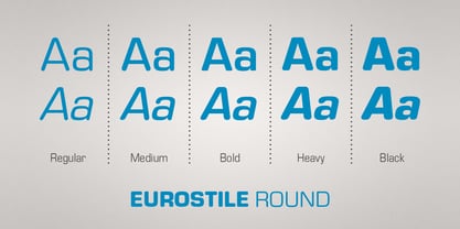 Eurostile Round Fuente Póster 3