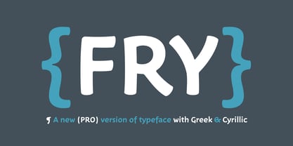 Fry Pro Font Poster 1
