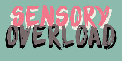 Sensory Overload Font Poster 1