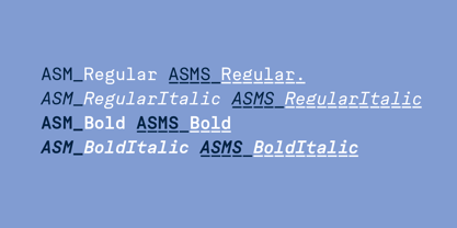 ASM Font Poster 1