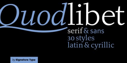 Quodlibet Serif Font Poster 1