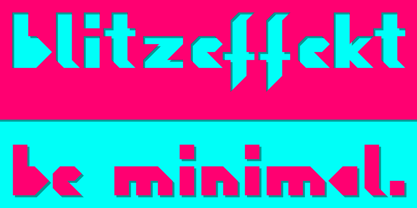 Blitzeffekt Font Poster 5