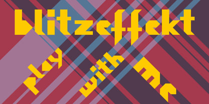 Blitzeffekt Font Poster 3