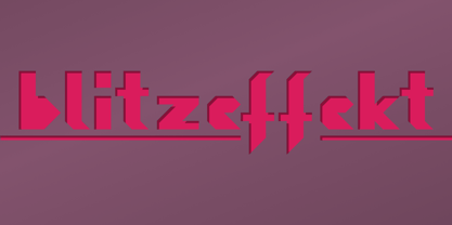 Blitzeffekt Font Poster 1