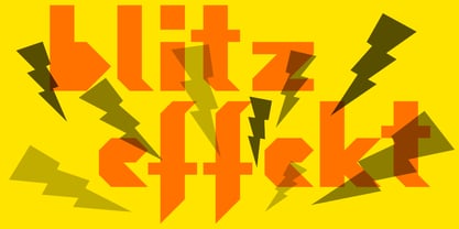 Blitzeffekt Font Poster 2