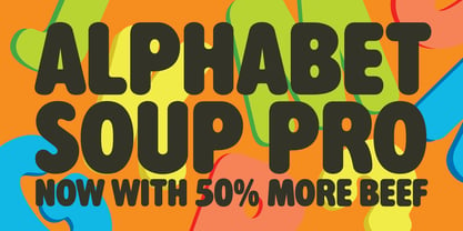 Alphabet Soup Pro Font Poster 1