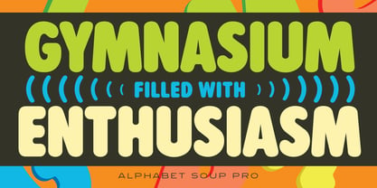 Alphabet Soup Pro Font Poster 4