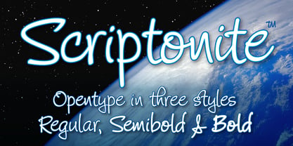 Scriptonite Font Poster 1