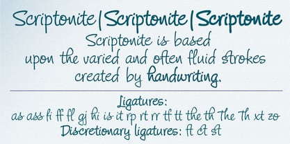 Scriptonite Font Poster 2