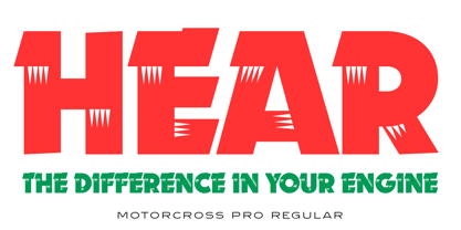 Motorcross Pro Font Poster 2