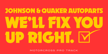 Motorcross Pro Font Poster 3