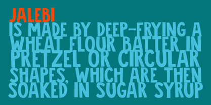 Jalebi Font Poster 2