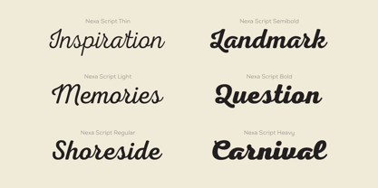 Nexa Script Font Poster 2