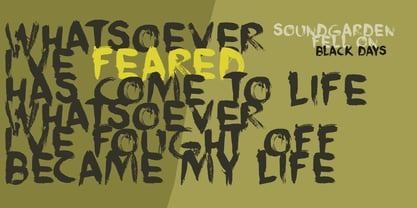 Face Your Fears II Font Poster 3