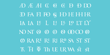 Turquoise Font Poster 4