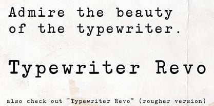 Typewriter Revo Fuente Póster 4