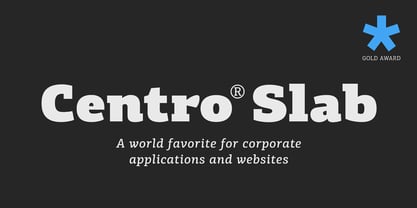 PF Centro Slab Pro Font Poster 1