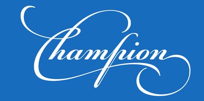 PF Champion Script Pro Fuente Póster 2