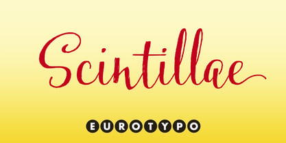 Scintillae Script Font Poster 1