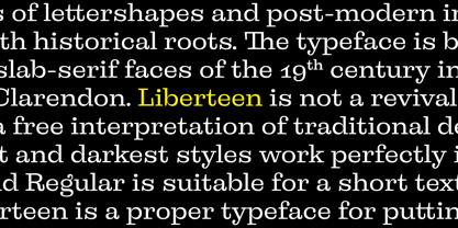 Liberteen Font Poster 3