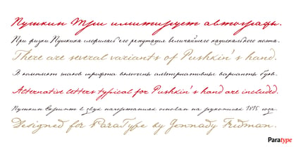 Pushkin Font Poster 2