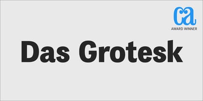 PF Das Grotesk Pro Font Poster 1